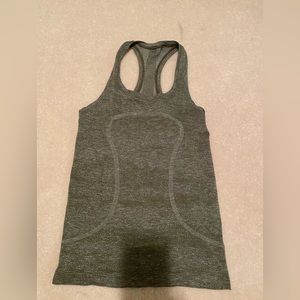 LULULEMON WOMENS COOL RACER BACK TANK TOP AMRY GREEN